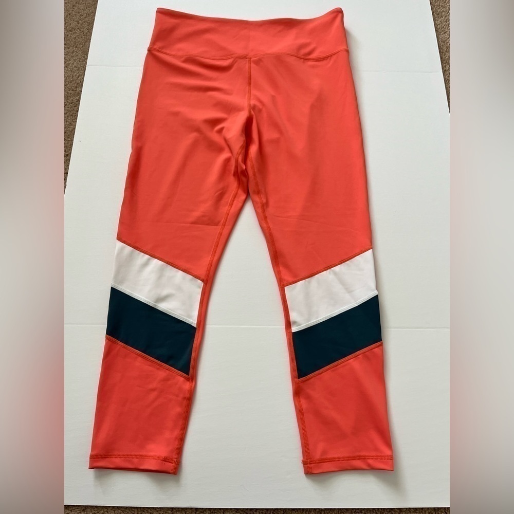 Zyia Active Crop Leggings Size 14-16 Orange